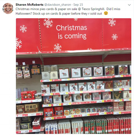 乐购、Sainsbury's等英国零售商都开始上架圣诞产品了，卖家你们备货了没？